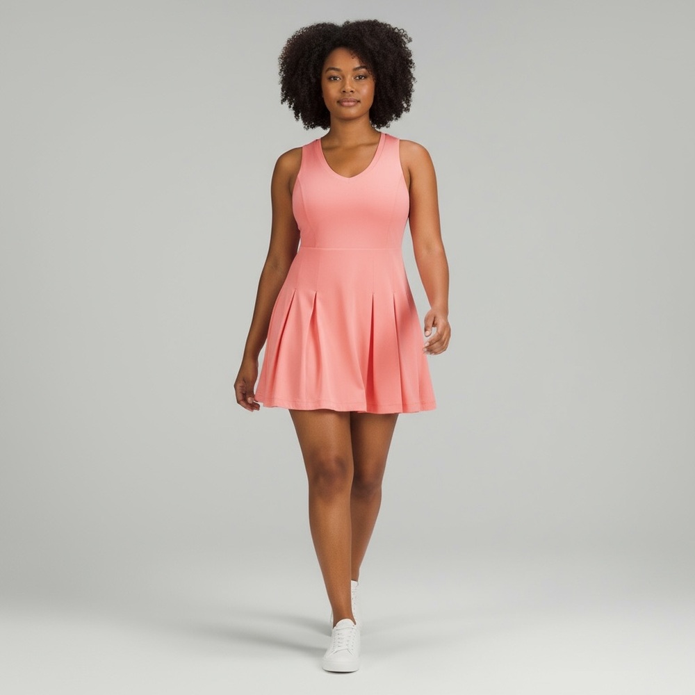 Peach Butter Soft Plus Size Tennis Pickleball Active Dress 1X